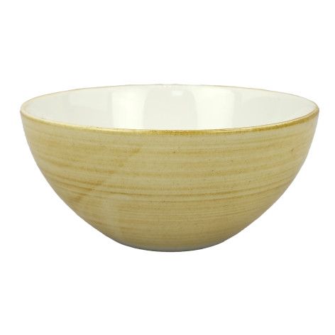 Салатник фарфоровый 14 см 350 мл бело-зеленый Primrose Коралл