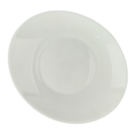 Тарелка стеклокерамическая десертная овальная 22*19 см PO-510 White Parsopal