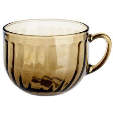 Бульонница стеклянная 670 мл дымка Elipa Pasabahce