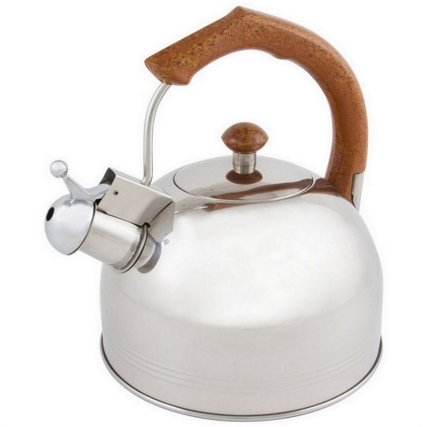 Чайник нержавеющая сталь 3,0 л со свистком капсульное дно индукция DJB-3293 Mallony