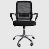 Кресло офисное 59*98 см до 120 кг механизм качания сетка черный Baizheng Мини изображение Кресло офисное 59*98 см до 120 кг механизм качания сетка черный Baizheng