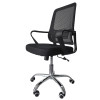 Кресло офисное 59*98 см до 120 кг механизм качания сетка черный Baizheng Мини фото Кресло офисное 59*98 см до 120 кг механизм качания сетка черный Baizheng