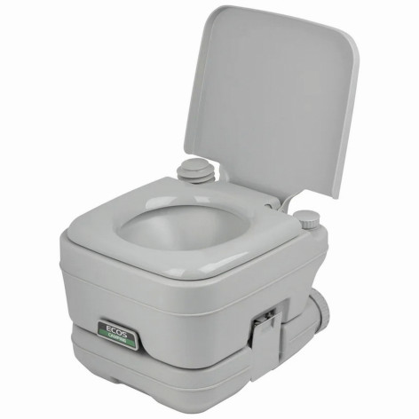 Биотуалет пластиковый 10 л 35х41х32 см резервуар для чистой воды 12 л серый OC07 Ecos