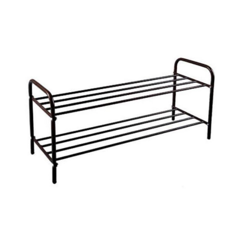 Подставка металлическая для обуви 2-х ярусная 87х30х40 см черный Альфа 32 ЗМИ