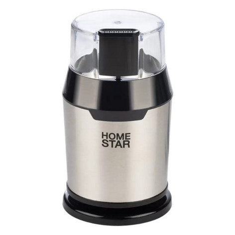 Кофемолка пластиковая  200 Вт 50 гр чаша нержавеющая сталь импульс черный HS-2036 HomeStar Кофемолка пластиковая  200 Вт 50 гр чаша нержавеющая сталь импульс черный HS-2036 HomeStar