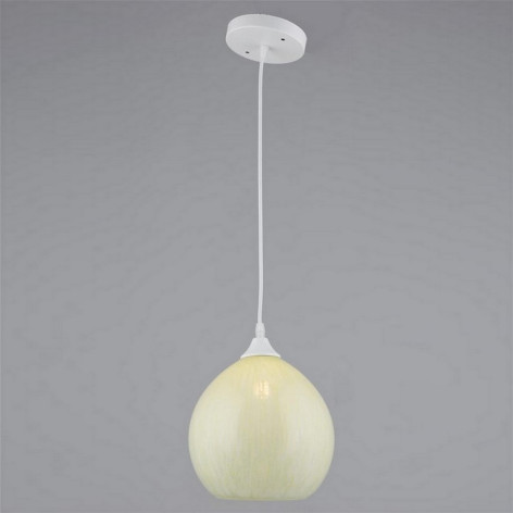 Люстра кухонная 1 плафон 20*19*80 см Е27 60Вт 4м2 плафон стекло белый Baizheng