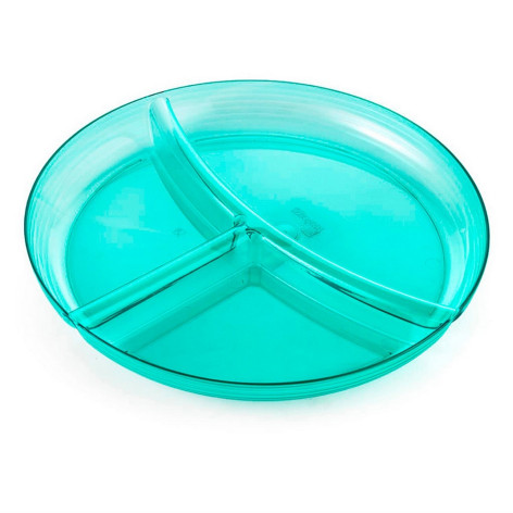 Менажница пластиковая 241*28 мм большая мята  полупрозрачный Fresh Berossi