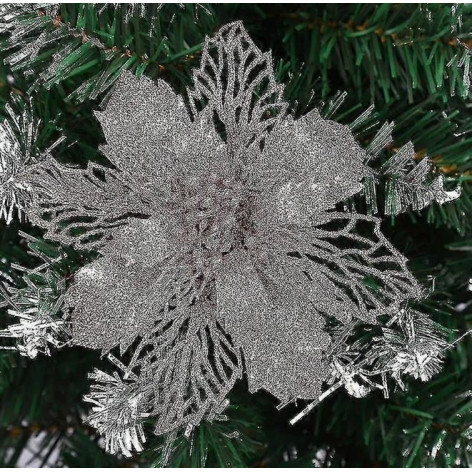 Набор елочных украшений 2 шт 16 см микс Цветок NP-2647 Baizheng Набор елочных украшений 2 шт 16 см микс Цветок NP-2647 Baizheng