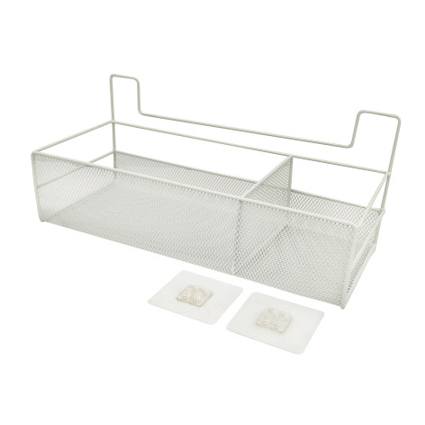 Полка металлическая для ванной 1 ярусная подвесная 36*15*15 см белый CY-0163 Baizheng