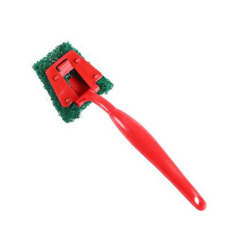 Щетка для мытья посуды 26х7 см круглая чистящая подушечка пласт ручка микс OKS-718 Baizheng Щетка для мытья посуды 26х7 см круглая чистящая подушечка пласт ручка микс OKS-718 Baizheng