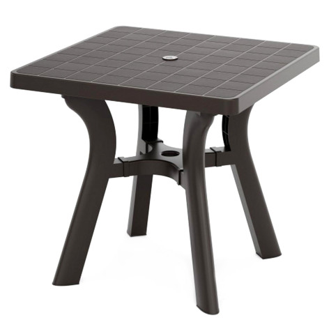 Стол пластиковый 800*800*765 мм квадратный мокко Атлант Альтернатива