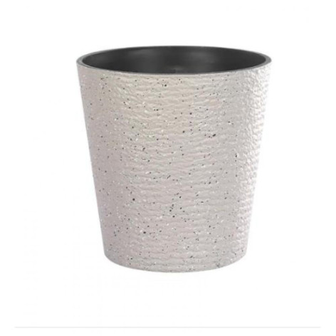 Горшок пластиковый 4,1 л 20*18*17 см серый Baizheng