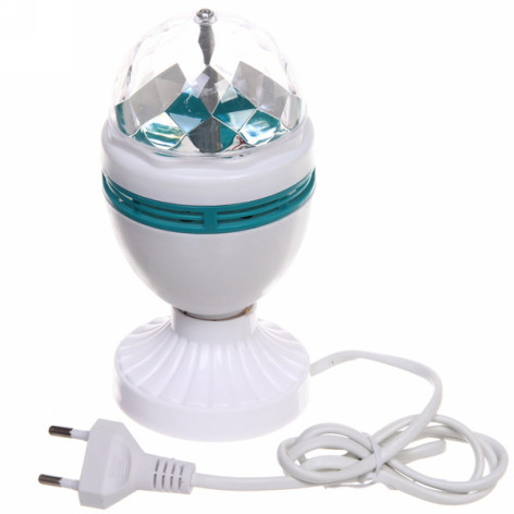 Диско шар светодиодный Е27 220 В led 3 цвета удлинитель Калейдоскоп Серпантин