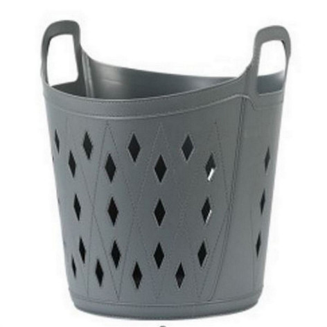 Корзина пластиковая для белья 55 л 485х410х640 мм серый BZ-ZR638 Baizheng