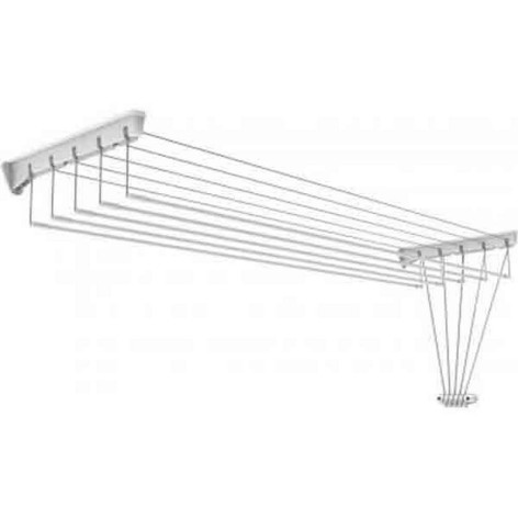 Сушилка металлическая потолочная для белья 7 м 1600х430 мм белый Nika