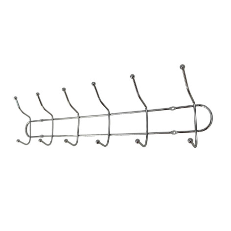 Вешалка металлическая настенная 485*120*50 мм 6 крючков 3,5 мм BZ-485 Baizheng Вешалка металлическая настенная 485*120*50 мм 6 крючков 3,5 мм BZ-485 Baizheng