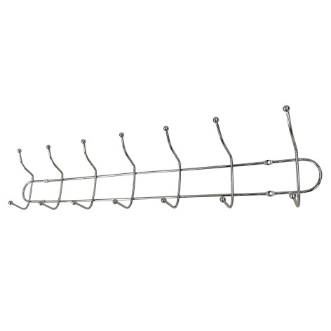 Вешалка металлическая настенная 575*120*60 мм 7 крючков 3,5 мм BZ-485 Baizheng Вешалка металлическая настенная 575*120*60 мм 7 крючков 3,5 мм BZ-485 Baizheng