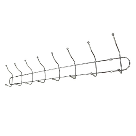 Вешалка металлическая настенная 672*120*50 мм 8 крючков 3,5 мм BZ-485 Baizheng Вешалка металлическая настенная 672*120*50 мм 8 крючков 3,5 мм BZ-485 Baizheng