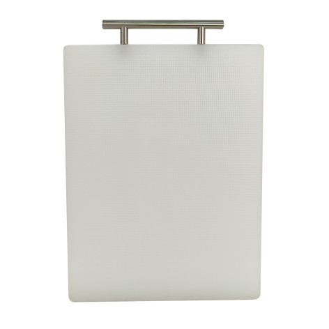 Доска пластиковая разделочная 25х35х1,5 см металлическая ручка петля в ассортименте Baizheng