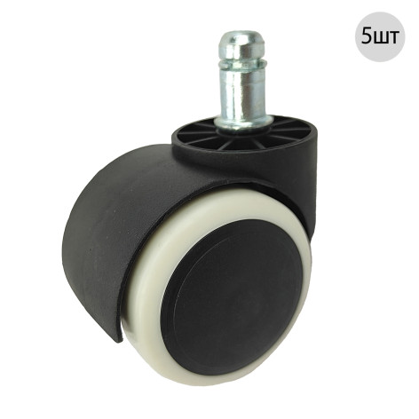 Колесо для офисного кресла 4,5 см 5 пр черно-белый Baizheng