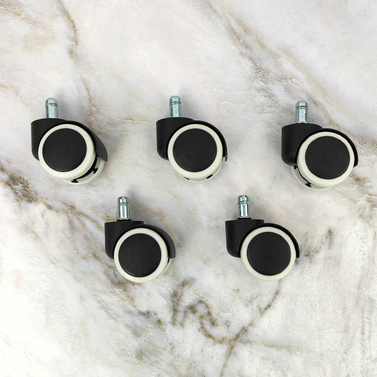 Cнимок Колесо для офисного кресла 4,5 см 5 пр черно-белый Baizheng