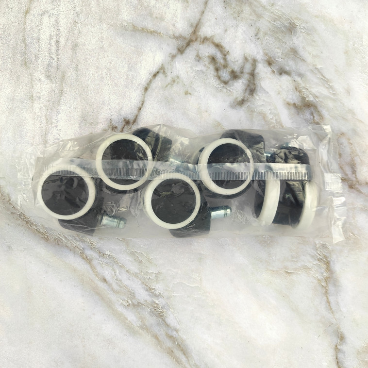 Рисунок Колесо для офисного кресла 4,5 см 5 пр черно-белый Baizheng