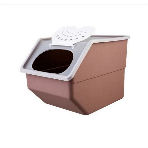 Контейнер пластиковый для овощей 11,2 л 32,3х22х21,7 см какао Полимербыт Контейнер пластиковый для овощей 11,2 л 32,3х22х21,7 см какао Полимербыт