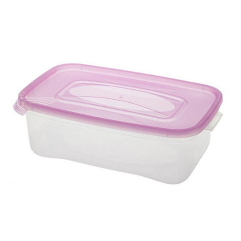 Контейнер пластиковый 2,2 л 225х165х85 мм прямоугольный микс Каскад Полимербыт