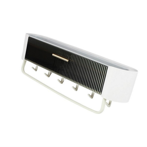 Органайзер пластиковый для кухни 45,5х10,5х9 см подвесной бело черный BZ-8267 Baizheng