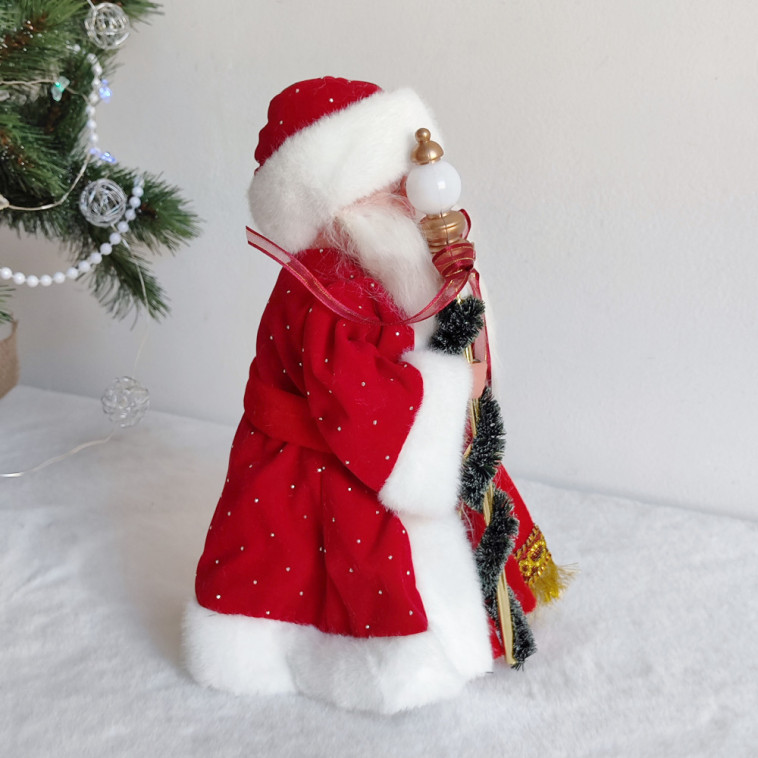 Картинка Фигурка новогодняя 30 см Дед Мороз музыкальный микс NP-5306 Fex