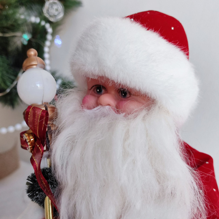 Cнимок Фигурка новогодняя 30 см Дед Мороз музыкальный микс NP-5306 Fex