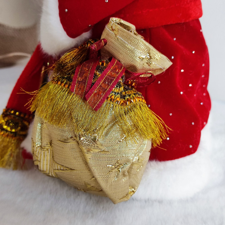 Рисунок Фигурка новогодняя 30 см Дед Мороз музыкальный микс NP-5306 Fex