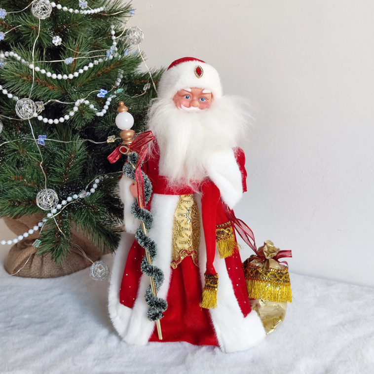 Фото Фигурка новогодняя 40 см Дед Мороз музыкальный микс NP-5307 Fex