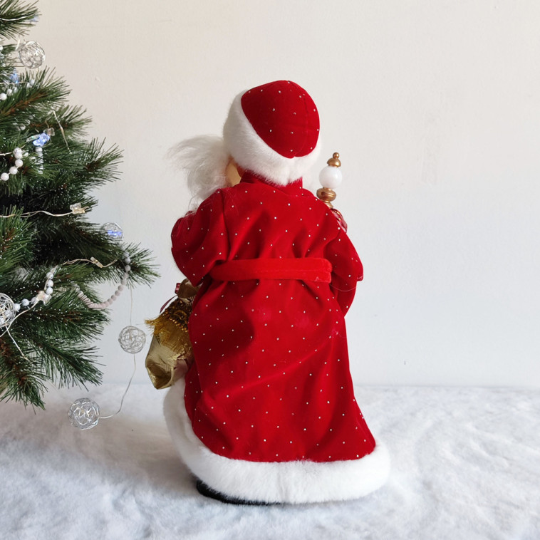 Cнимок Фигурка новогодняя 40 см Дед Мороз музыкальный микс NP-5307 Fex