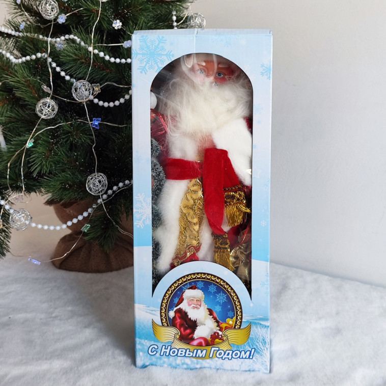 Мини фото №3 Фигурка новогодняя 40 см Дед Мороз музыкальный микс NP-5307 Fex
