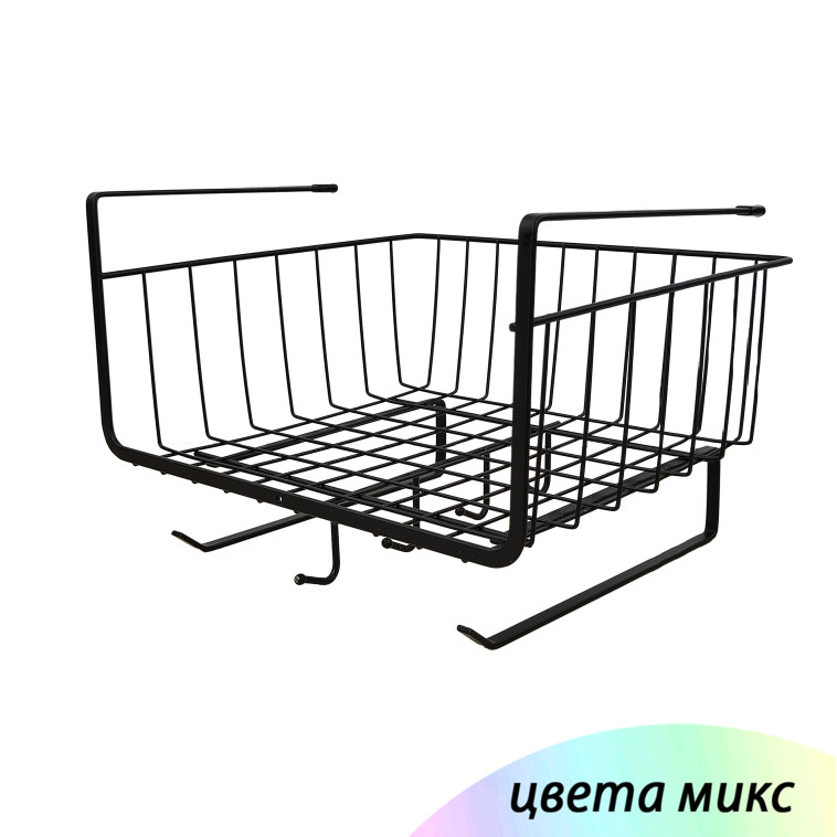 Полка металлическая для кухни 28.2*25.2*18.5 см микс YL018B Baizheng