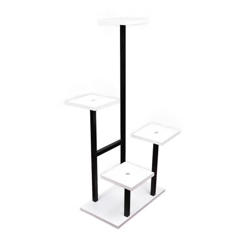 Уценка! Подставка металлическая для цветов 1050*400*400 мм 4 полки черный KD119 Baizheng