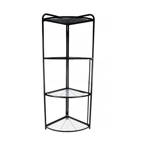 Этажерка металлическая 3-х ярусная 35х35х120 см угловая складная Baizheng