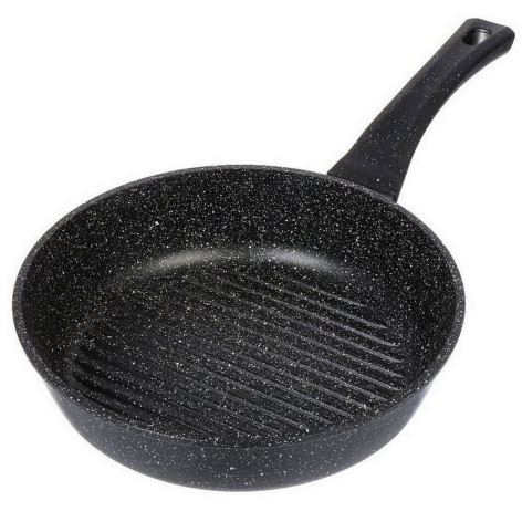 Сковорода-гриль алюминиевая 26 см индукция Гранит Induction Горница