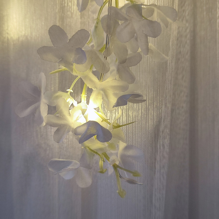 Фотография Гирлянда светодиодная 3*0,6 м 100 led бахрома желтый Цветы NP-3390 Fex