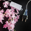 Мини изображение Гирлянда светодиодная 3*0,6 м 100 led бахрома розовый Цветы NP-3391 Fex