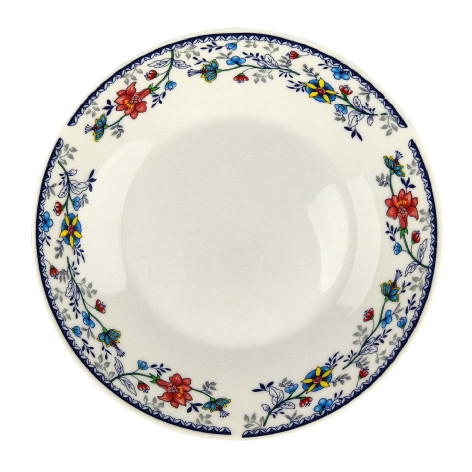 Тарелка фарфоровая десертная 18 см Флорис Коралл