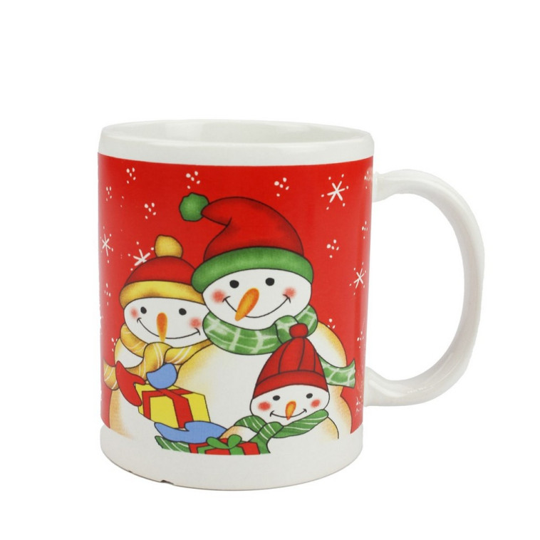 Кружка фарфоровая 330 мл Рождественская Номер 3 BZ-0462 Baizheng