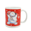 Мини фото Кружка фарфоровая 330 мл Рождественская Номер 8 BZ-0462 Baizheng