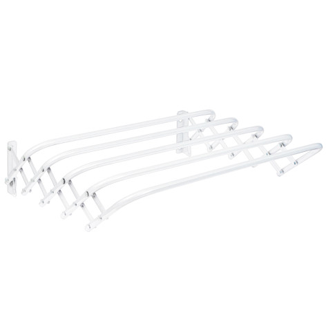 Сушилка металлическая настенная для белья 1200х450х185 мм белый Nika