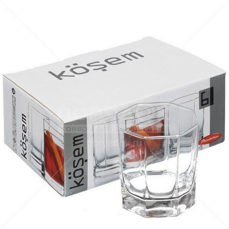 Набор стеклянный стаканов 6 пр 300 мл Kosem Pasabahce