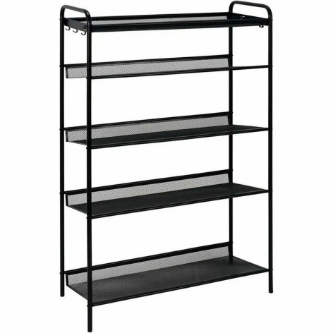 Подставка металлическая для обуви 5-ти ярусная 87х27х106 см черный Женева 35 ЗМИ