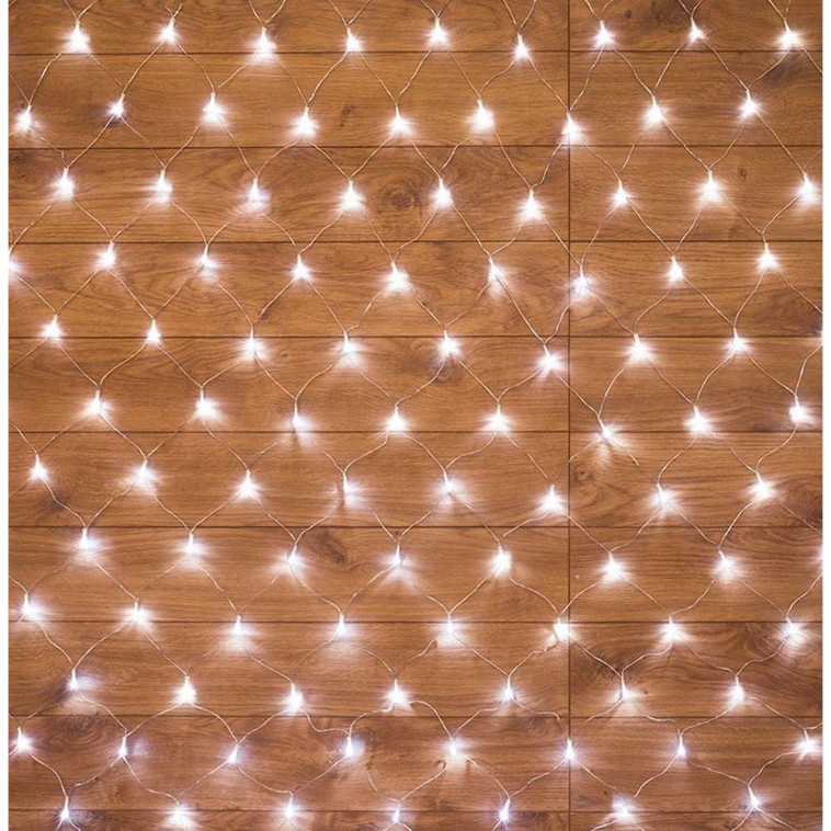 Гирлянда светодиодная  1,8х1,5 м 180 led 220 В 8 реж сетка белый Neon-nigh