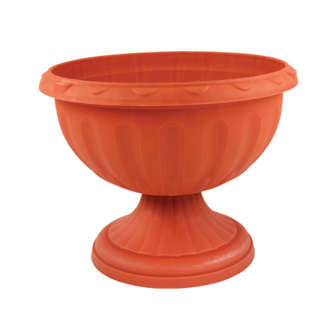 Вазон пластиковый  8 л 32х32х23 см ножка коричневый Джулия Альтернатива