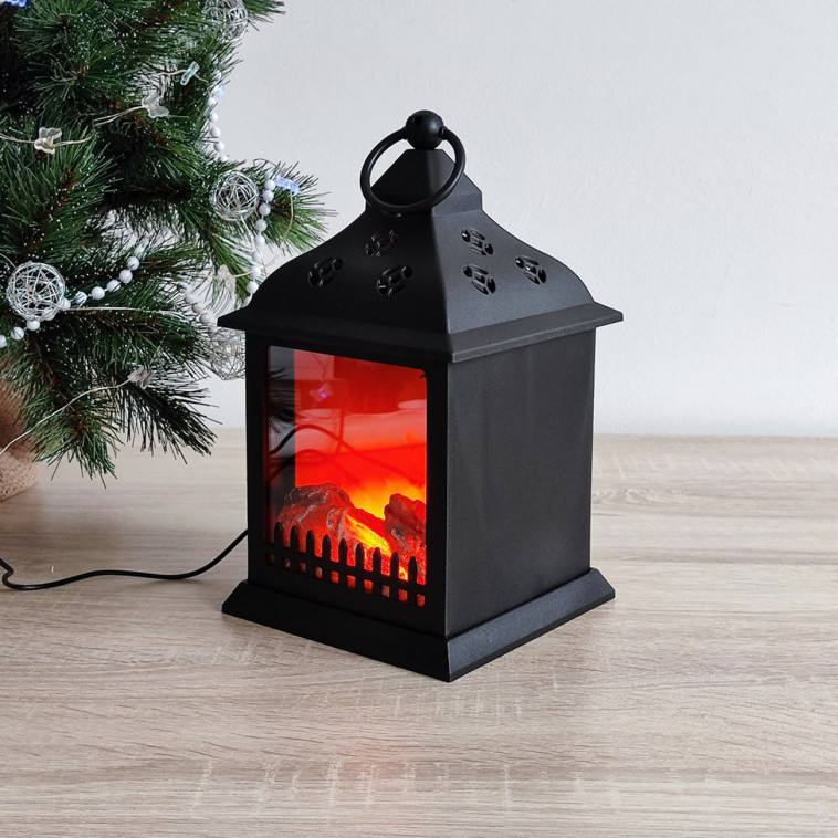 Изображение Камин пластик 28*15*15 см стекло NP-7039 Baizheng